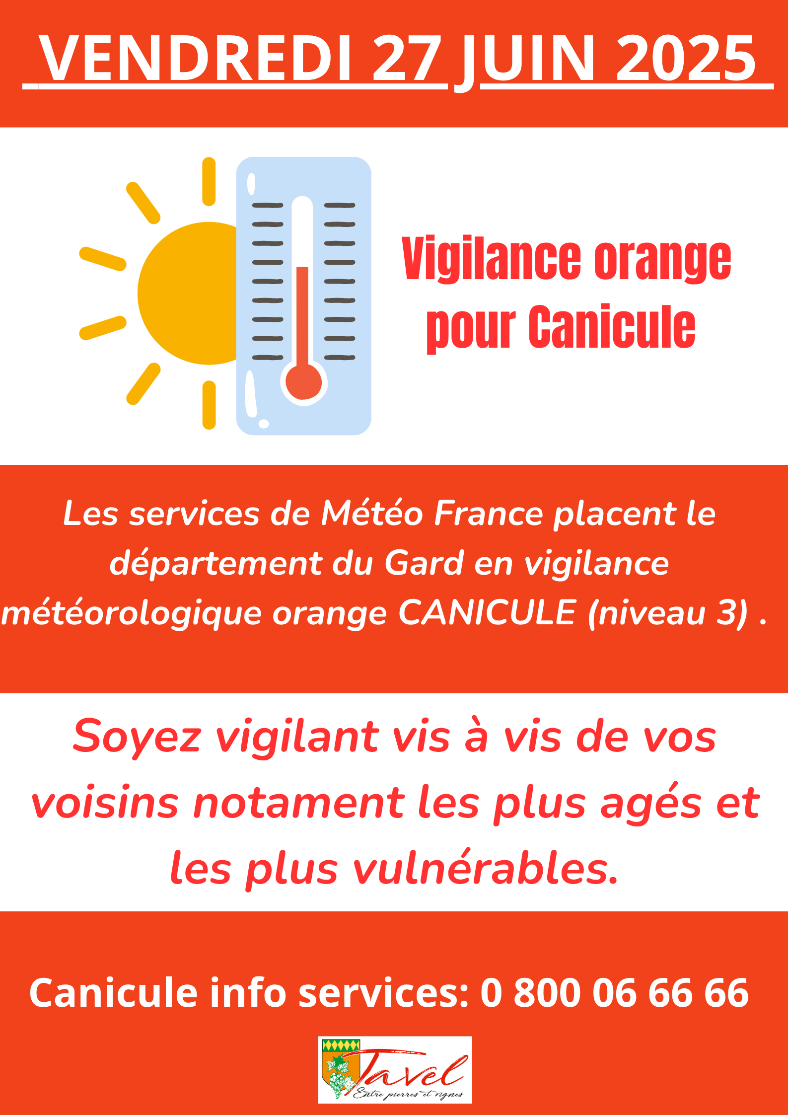 ALERTES CANICULE