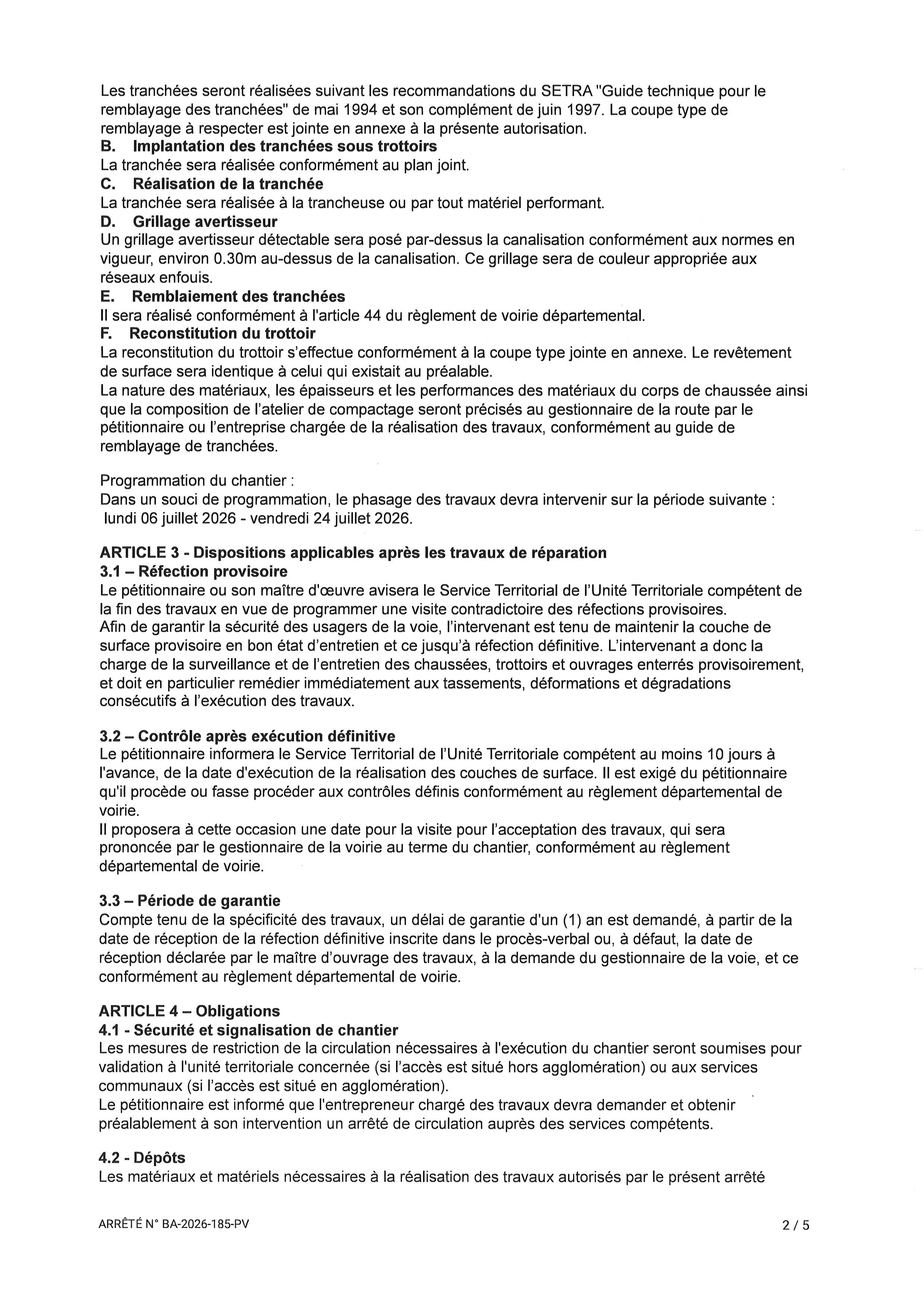 ARRETE CD.2