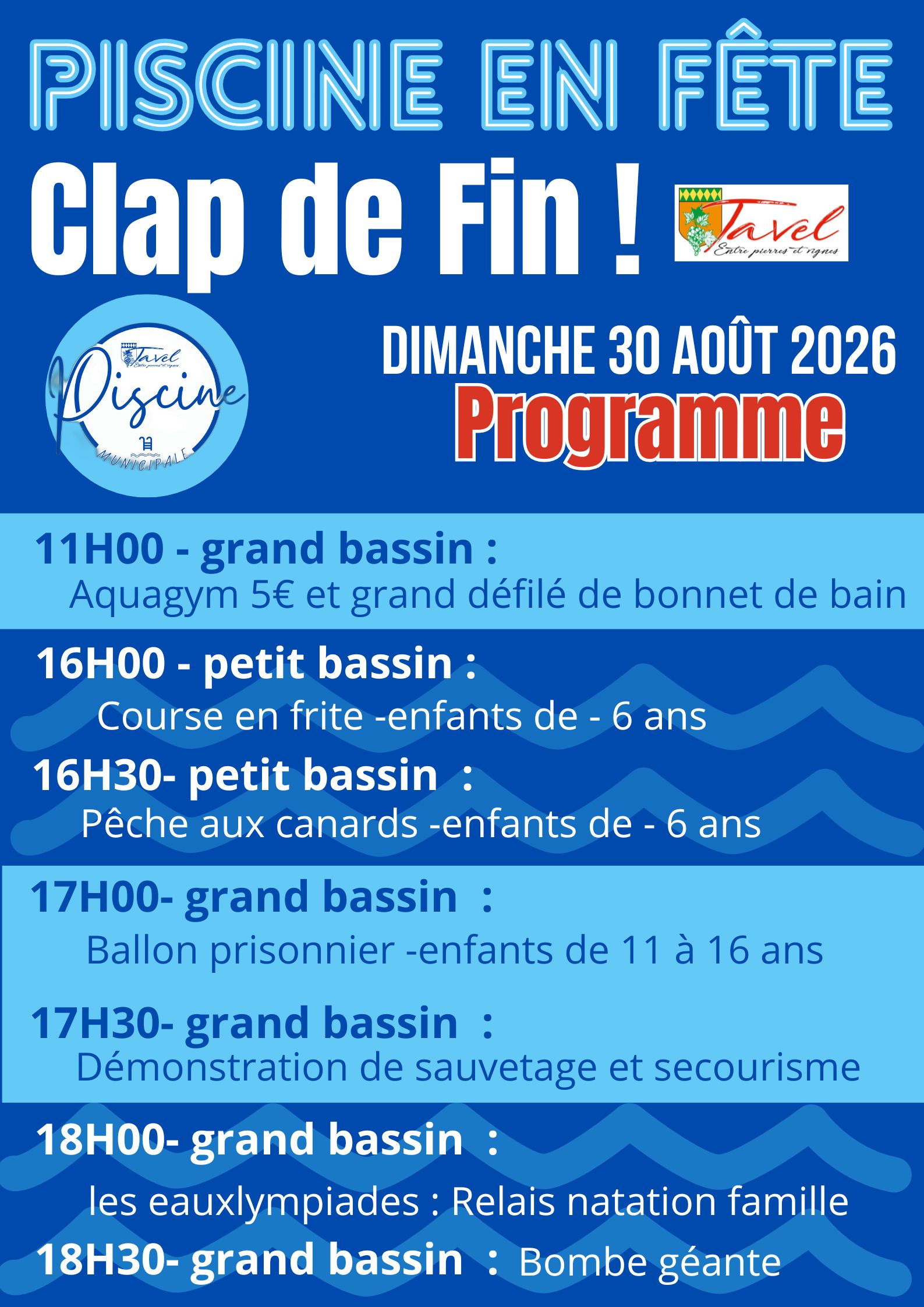 CLAP DE FIN PROGRAMME