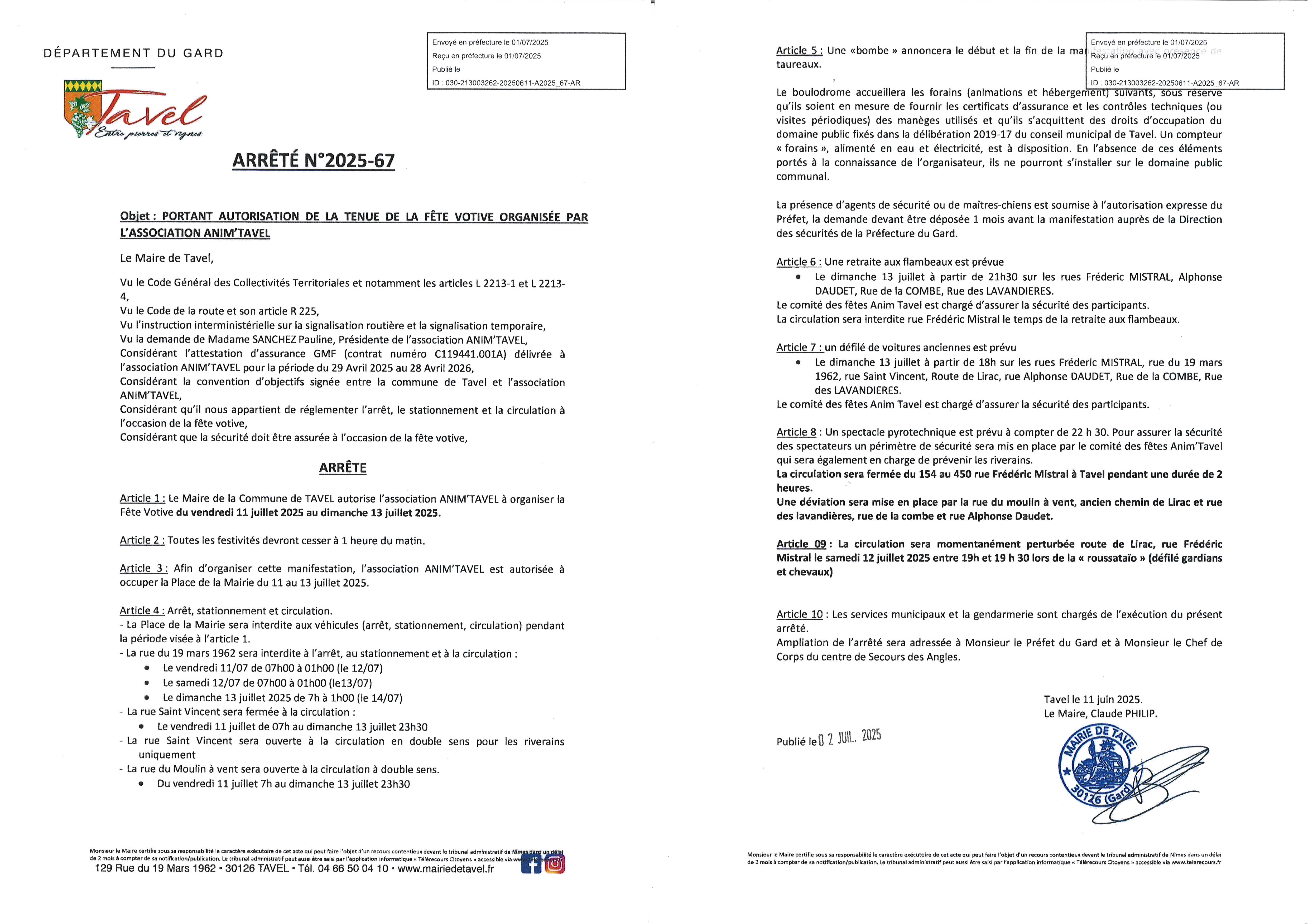 fete votive 2025